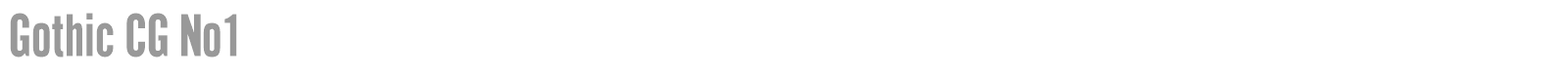 Gothic CG No1 font preview